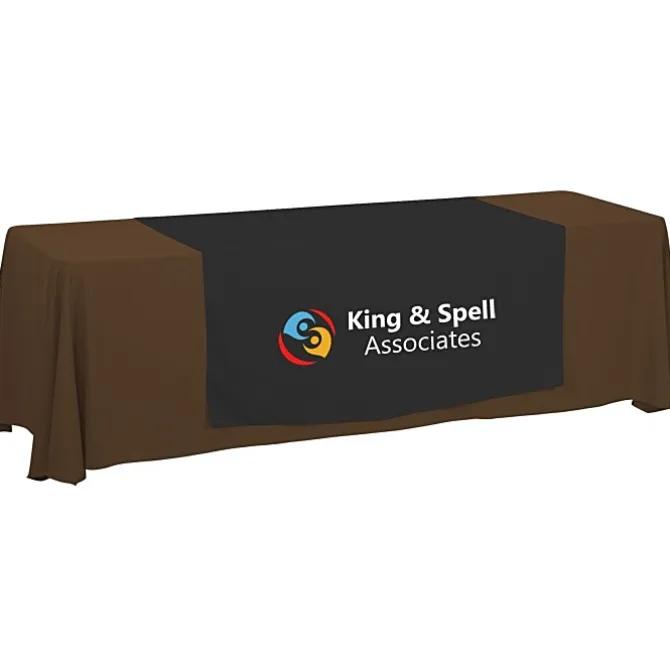 Serged 8-foot Closed-Back Table Throw and Runner Kit - 24 hr
