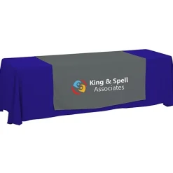 Serged 8-foot Closed-Back Table Throw and Runner Kit - 24 hr