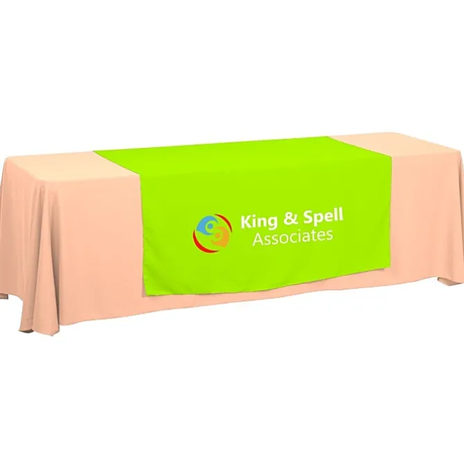 Serged 8-foot Closed-Back Table Throw and Runner Kit - 24 hr