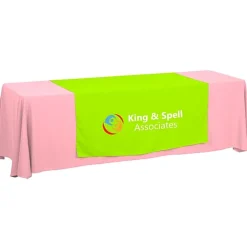 Serged 8-foot Closed-Back Table Throw and Runner Kit - 24 hr