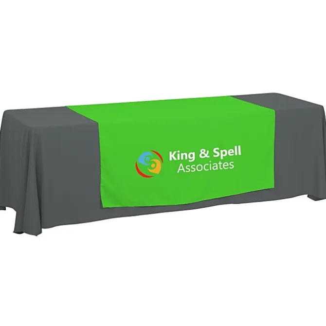 Serged 8-foot Closed-Back Table Throw and Runner Kit - 24 hr