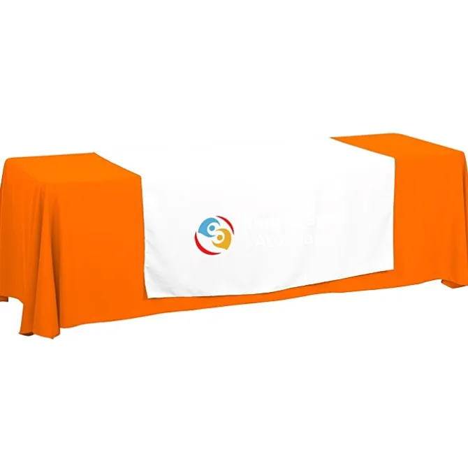 Serged 8-foot Closed-Back Table Throw and Runner Kit - 24 hr