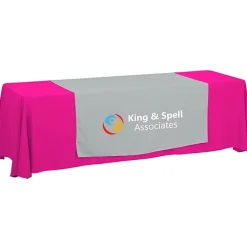 Serged 8-foot Closed-Back Table Throw and Runner Kit - 24 hr