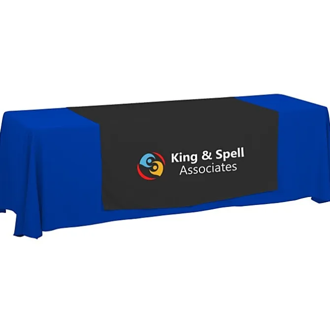 Serged 8-foot Closed-Back Table Throw and Runner Kit - 24 hr