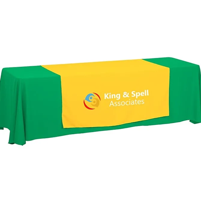 Serged 8-foot Closed-Back Table Throw and Runner Kit - 24 hr