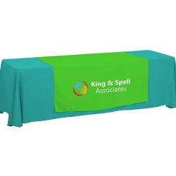 Serged 8-foot Closed-Back Table Throw and Runner Kit - 24 hr