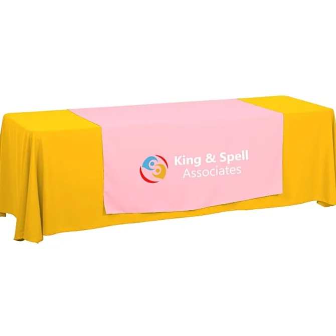 Serged 8-foot Closed-Back Table Throw and Runner Kit - 24 hr