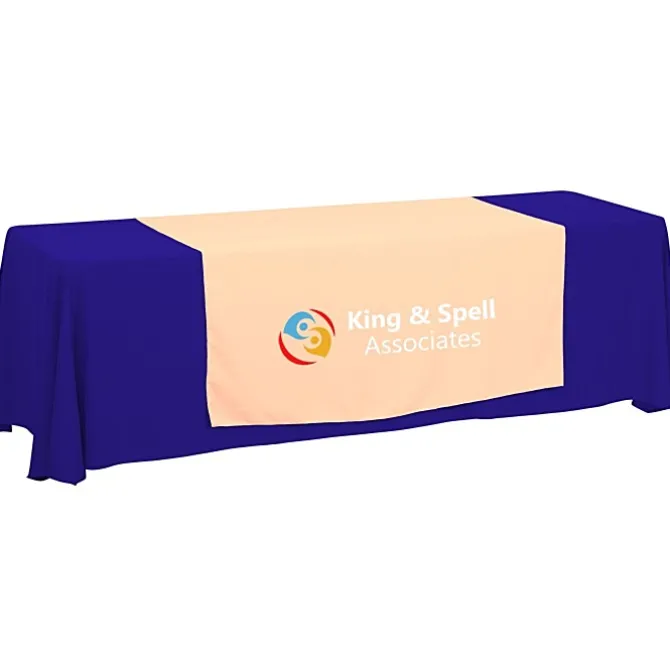 Serged 8-foot Closed-Back Table Throw and Runner Kit - 24 hr
