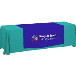 Serged 8-foot Closed-Back Table Throw and Runner Kit - 24 hr