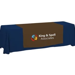 Serged 8-foot Closed-Back Table Throw and Runner Kit - 24 hr