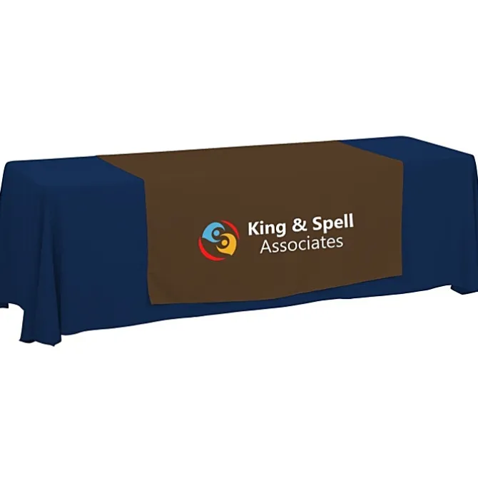 Serged 8-foot Closed-Back Table Throw and Runner Kit - 24 hr