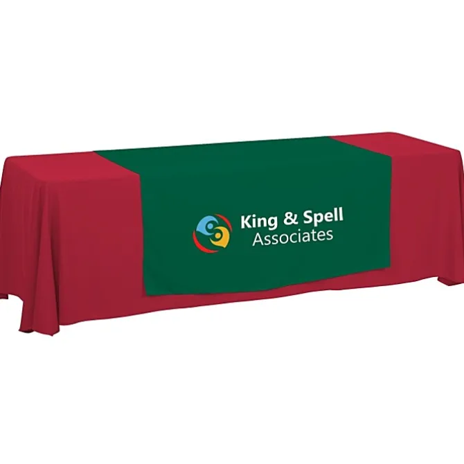 Serged 8-foot Closed-Back Table Throw and Runner Kit - 24 hr
