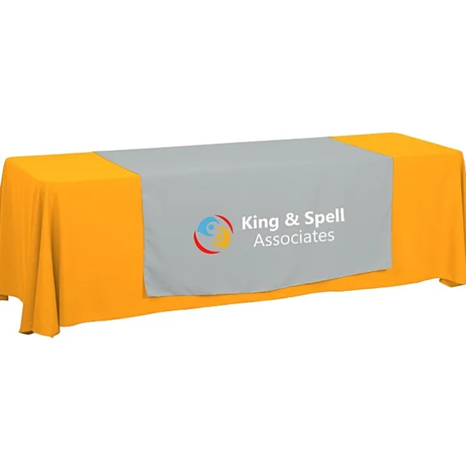 Serged 8-foot Closed-Back Table Throw and Runner Kit - 24 hr