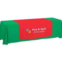 Serged 8-foot Closed-Back Table Throw and Runner Kit - 24 hr