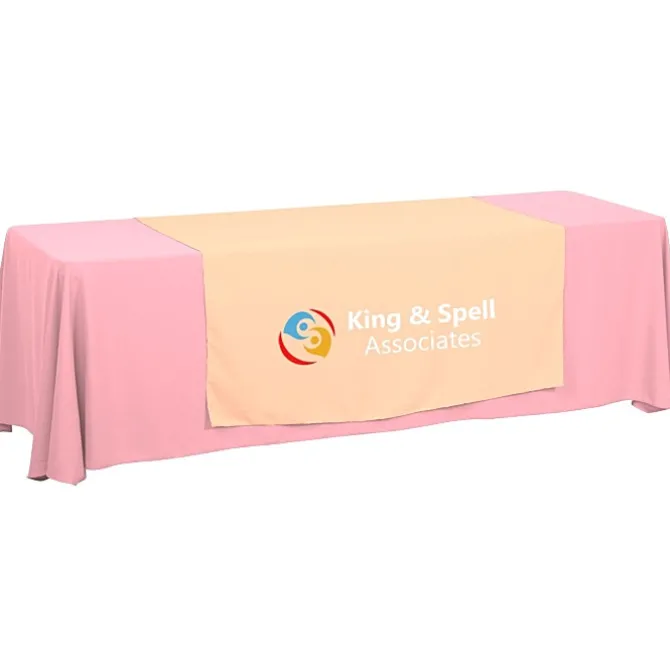 Serged 8-foot Closed-Back Table Throw and Runner Kit - 24 hr