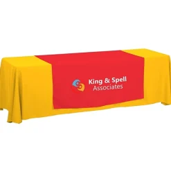 Serged 8-foot Closed-Back Table Throw and Runner Kit - 24 hr