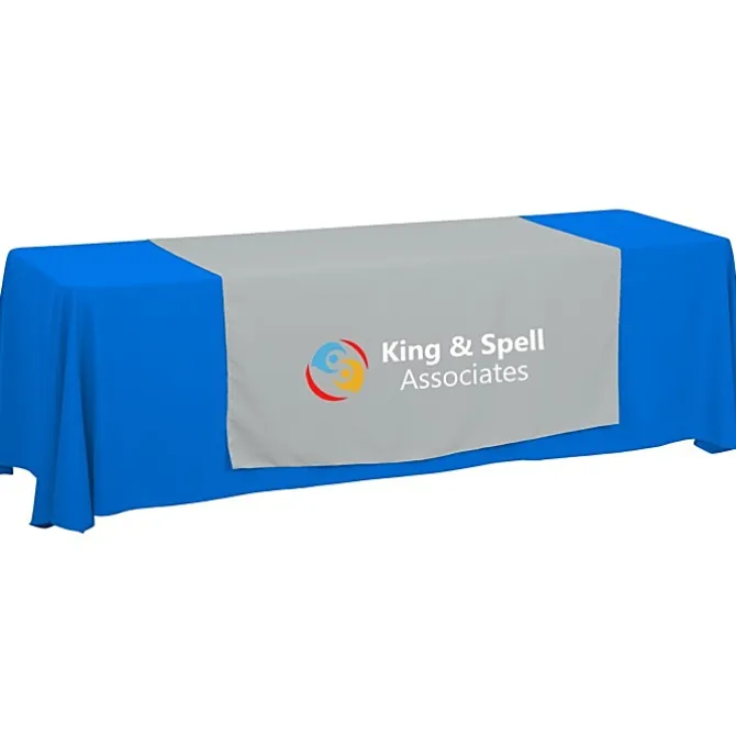 Serged 8-foot Closed-Back Table Throw and Runner Kit - 24 hr