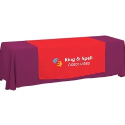 Serged 8-foot Closed-Back Table Throw and Runner Kit - 24 hr