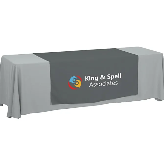 Serged 8-foot Closed-Back Table Throw and Runner Kit - 24 hr