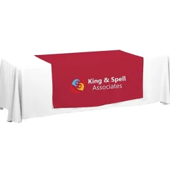 Serged 8-foot Closed-Back Table Throw and Runner Kit - 24 hr