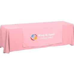 Serged 8-foot Closed-Back Table Throw and Runner Kit - 24 hr