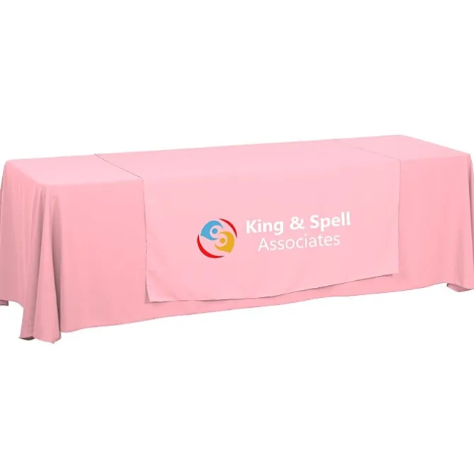 Serged 8-foot Closed-Back Table Throw and Runner Kit - 24 hr