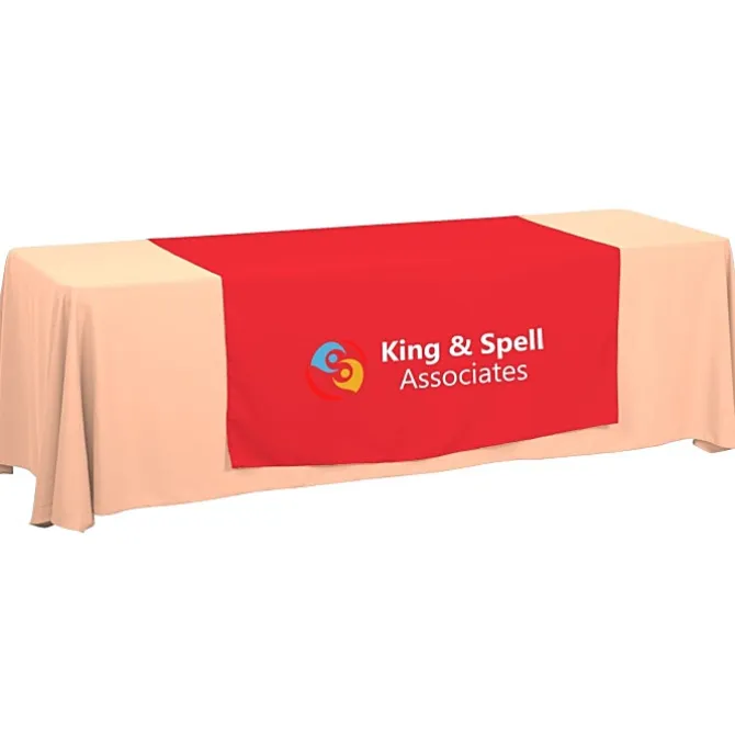 Serged 8-foot Closed-Back Table Throw and Runner Kit - 24 hr