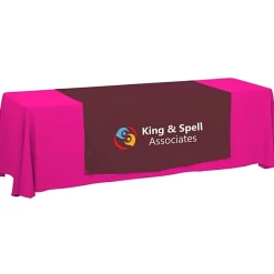 Serged 8-foot Closed-Back Table Throw and Runner Kit - 24 hr