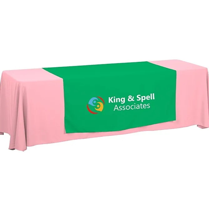 Serged 8-foot Closed-Back Table Throw and Runner Kit - 24 hr