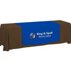 Serged 8-foot Closed-Back Table Throw and Runner Kit - 24 hr