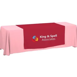 Serged 8-foot Closed-Back Table Throw and Runner Kit - 24 hr