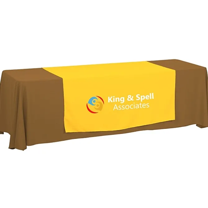 Serged 8-foot Closed-Back Table Throw and Runner Kit - 24 hr