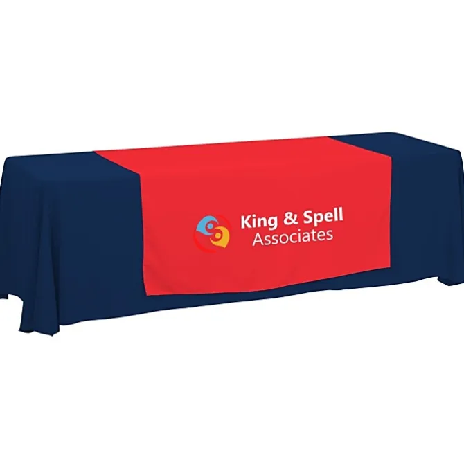 Serged 8-foot Closed-Back Table Throw and Runner Kit - 24 hr
