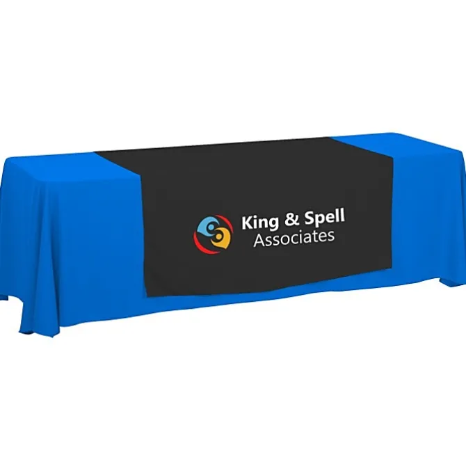 Serged 8-foot Closed-Back Table Throw and Runner Kit - 24 hr