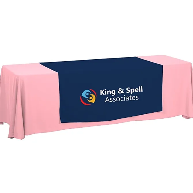 Serged 8-foot Closed-Back Table Throw and Runner Kit - 24 hr