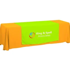Serged 8-foot Closed-Back Table Throw and Runner Kit - 24 hr