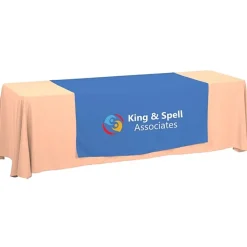 Serged 8-foot Closed-Back Table Throw and Runner Kit - 24 hr