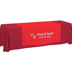Serged 8-foot Closed-Back Table Throw and Runner Kit - 24 hr