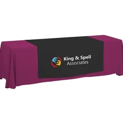 Serged 8-foot Closed-Back Table Throw and Runner Kit - 24 hr
