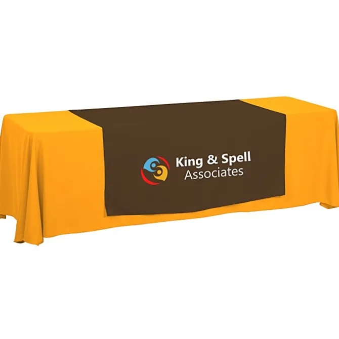 Serged 8-foot Closed-Back Table Throw and Runner Kit - 24 hr