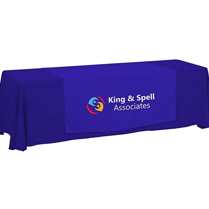 Serged 8-foot Closed-Back Table Throw and Runner Kit - 24 hr