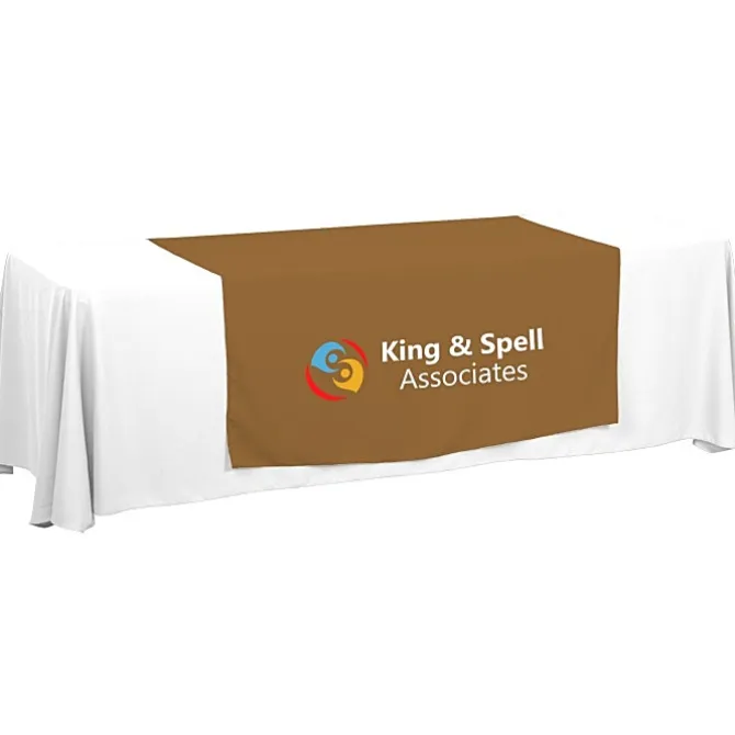 Serged 8-foot Closed-Back Table Throw and Runner Kit - 24 hr
