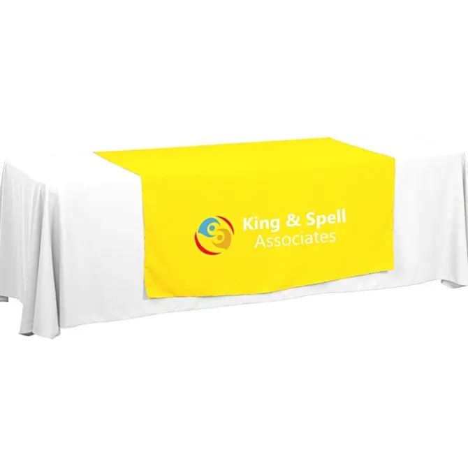 Serged 8-foot Closed-Back Table Throw and Runner Kit - 24 hr