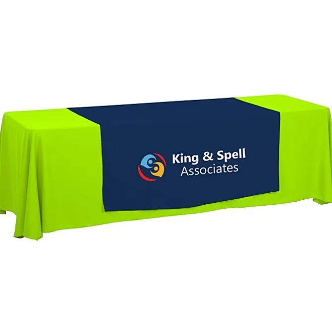 Serged 8-foot Closed-Back Table Throw and Runner Kit - 24 hr
