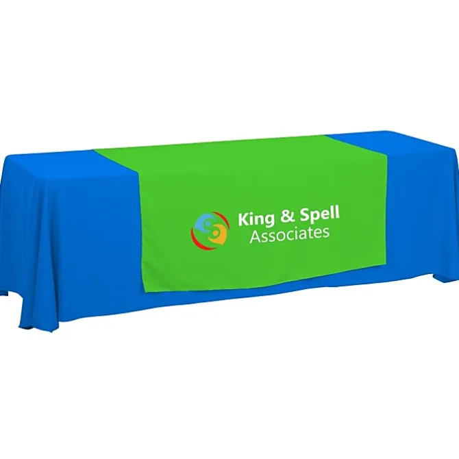 Serged 8-foot Closed-Back Table Throw and Runner Kit - 24 hr