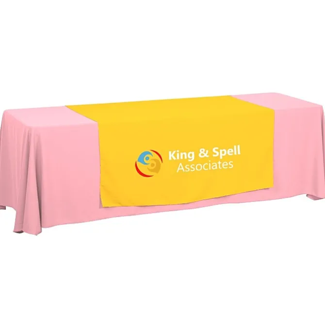 Serged 8-foot Closed-Back Table Throw and Runner Kit - 24 hr