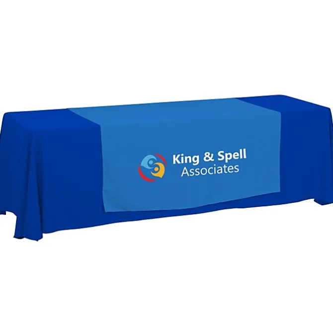 Serged 8-foot Closed-Back Table Throw and Runner Kit - 24 hr