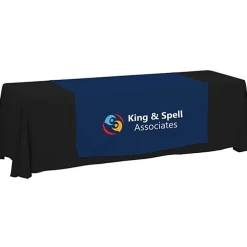 Serged 8-foot Closed-Back Table Throw and Runner Kit - 24 hr
