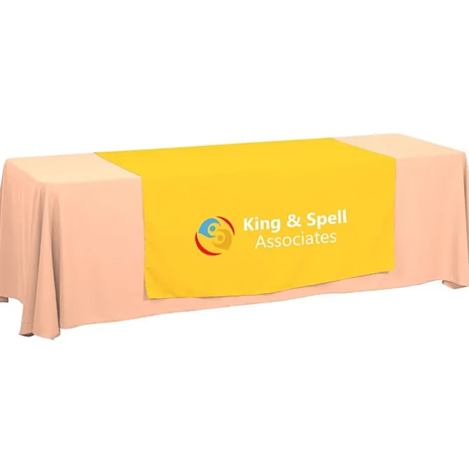 Serged 8-foot Closed-Back Table Throw and Runner Kit - 24 hr