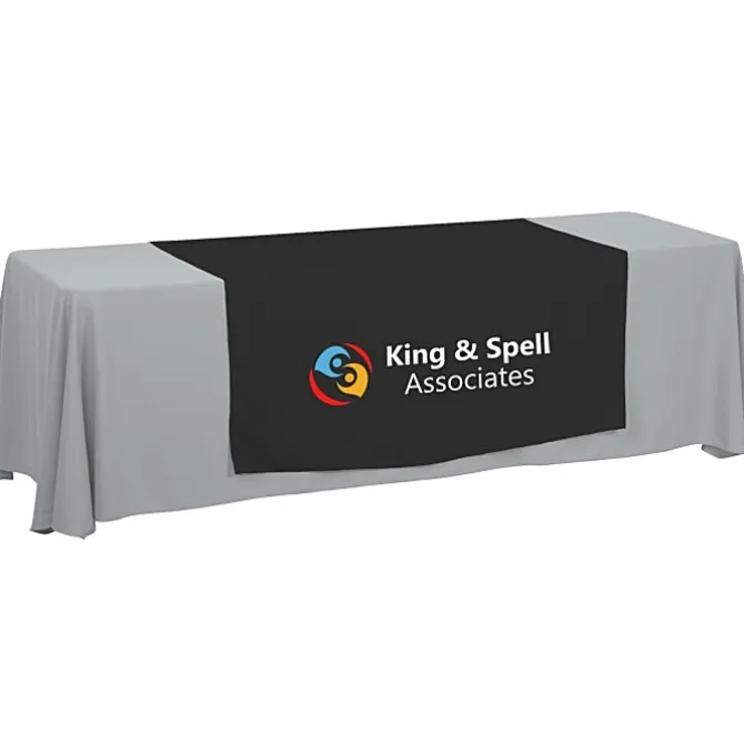 Serged 8-foot Closed-Back Table Throw and Runner Kit - 24 hr